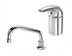 Thumbnail image #1 for Krowne Royal Series Deck-Mount Single-Hole Single-Lever Manual Faucet with 6-Inch Remote Gooseneck Spout