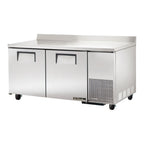 Thumbnail image #1 for True Mfg. - General Foodservice TWT-67-HC 67-Inch 2-Door Stainless Steel Deep Worktop Refrigerator, Self-Contained Side-Mount
