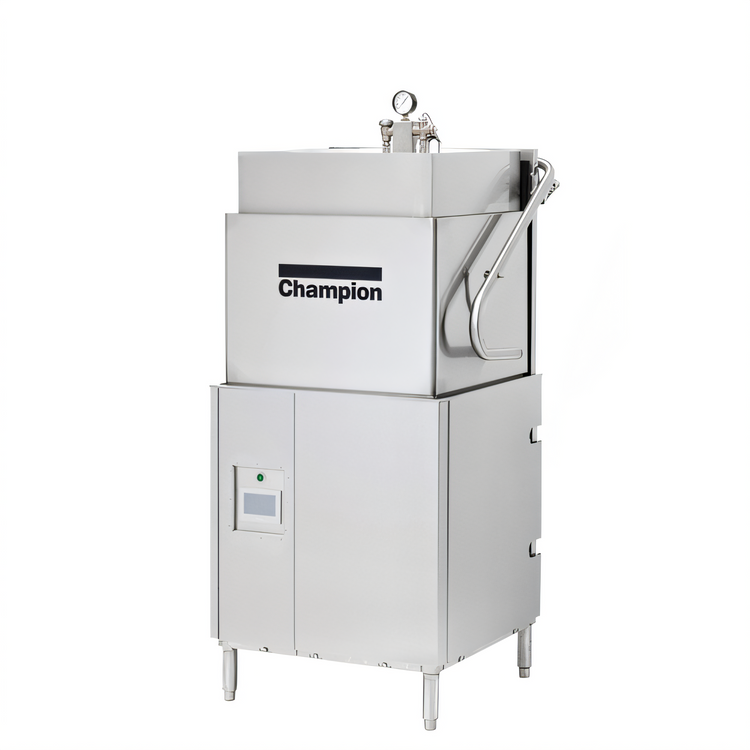 Product image #1 for Champion Genesis DH-6000 Universal Single-Rack High-Temperature Door-Type Dishwasher, 60 Racks/Hour