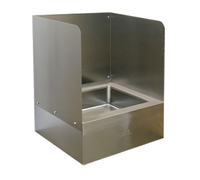 Advance Tabco 16-Inch High Right Side & Back Wall Splash Guard for 9-OP-40DF Mop Sink