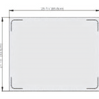 Thumbnail image #1 for Vollrath Miramar® 8250016 Blank Double-Well Stainless Steel Display Pan Template, Satin Edge, 21-1/8" x 25-3/4"
