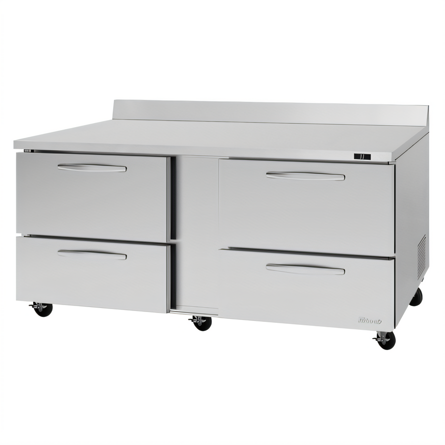 Product image #1 for Turbo Air PRO Series 72-5/8-Inch Two-Section Refrigerated Work Top with 4 Drawers