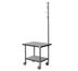Thumbnail image #1 for Dinex Mobile Stainless Steel Mixer Stand with Marine Edge Top, Undershelf and 4-Inch Casters, 29 x 23 x 28-1/2 Inches