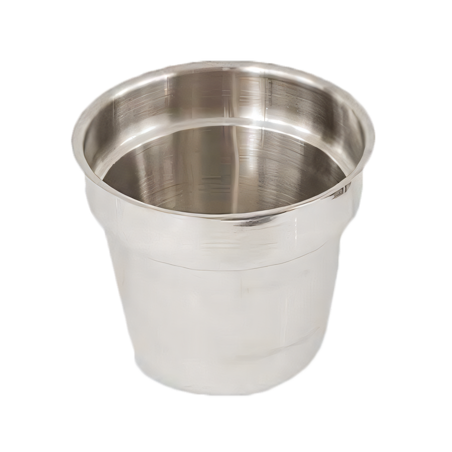 Product image #1 for Crestware 7 Qt Round Stainless Steel Inset Pan with Polished Mirror Finish