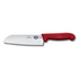 Thumbnail image #1 for Victorinox Fibrox HACCP 7-Inch Santoku Knife with Granton Blade, Red Handle
