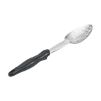 Thumbnail image #1 for Vollrath Ergo Grip™ 64134 13-13/16-Inch 18/8 Stainless Steel Slotted Spoon with Black Insulated Nylon Handle Case of 12