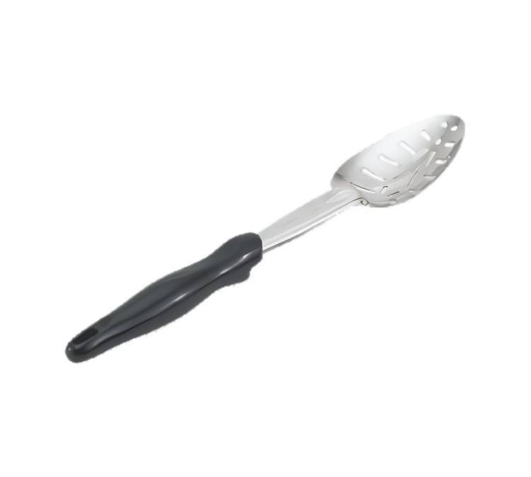 Product image #1 for Vollrath Ergo Grip Heavy-Duty 13-13/16 Inch Slotted Spoon with Black Nylon Insulated Handle