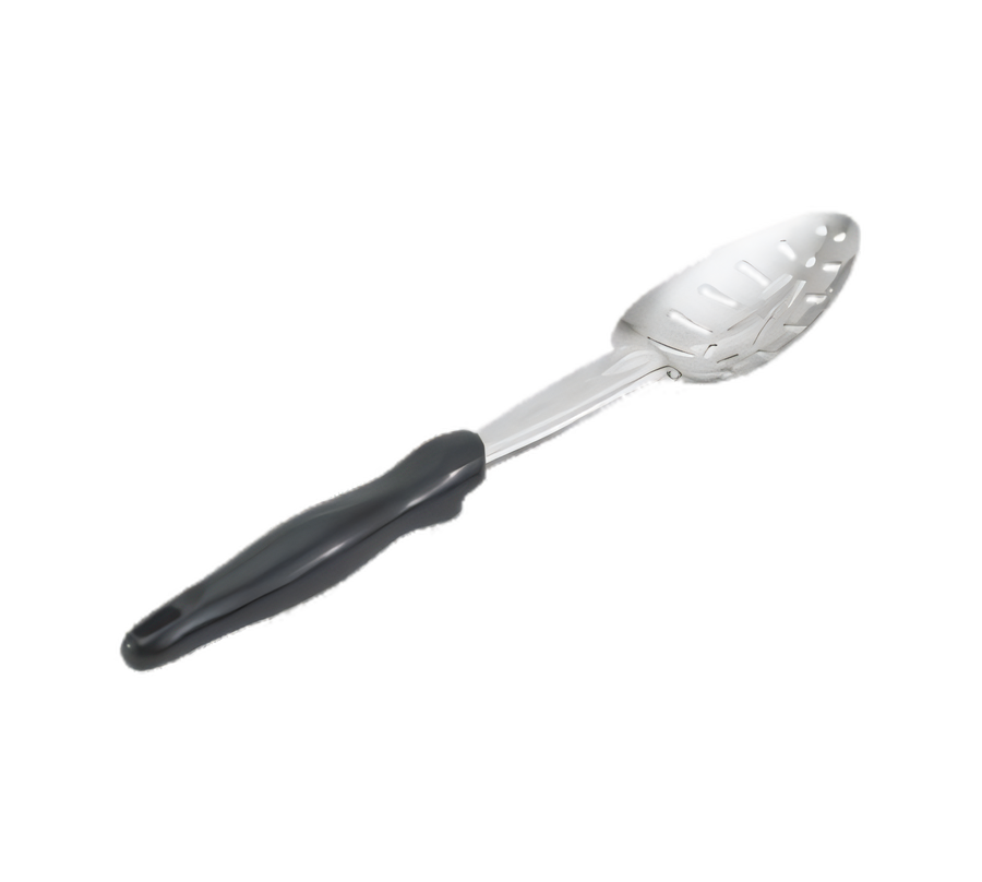 Product image #1 for Vollrath Ergo Grip Heavy-Duty 13-13/16 Inch Slotted Spoon with Black Nylon Insulated Handle