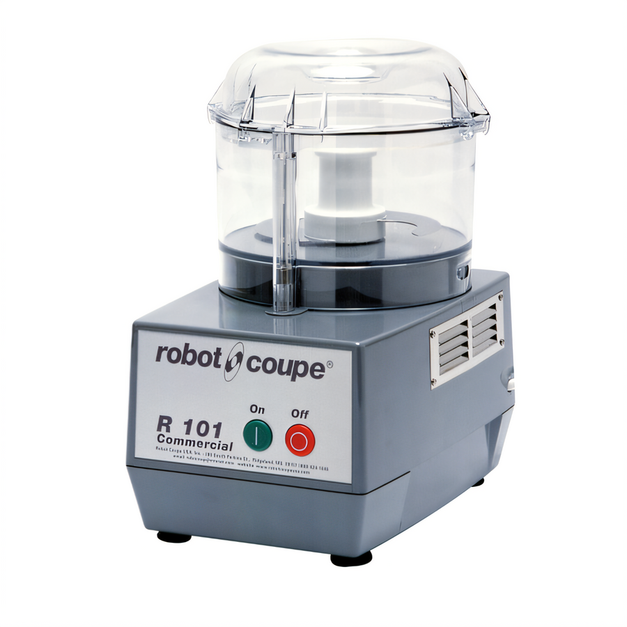 Product image #1 for Robot Coupe R101BCLR Commercial Countertop Combination Food Processor and Vegetable Prep Machine, 2.5 Qt, 3/4 HP, 120V