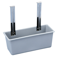 Vollrath Gray Plastic Silver Bin for Bussing Carts