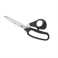 Mercer Culinary 8-3/4 Inch Stainless Steel Kitchen Shears with Rubberized Handle and Storage Magnet