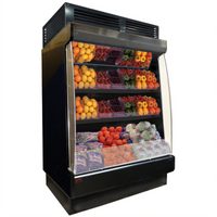 Howard-McCray 51-Inch Self-Contained Produce Low-Base Open-Air Merchandiser, Black