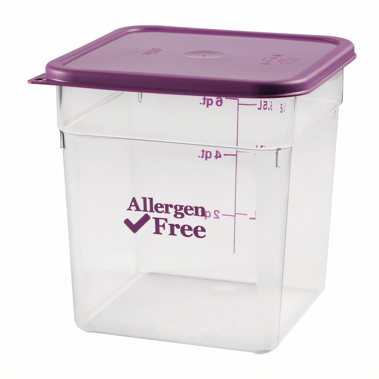 Product image #1 for Cambro 8SFSCW441 CamSquare® Commercial Food Storage Containers Case of 6