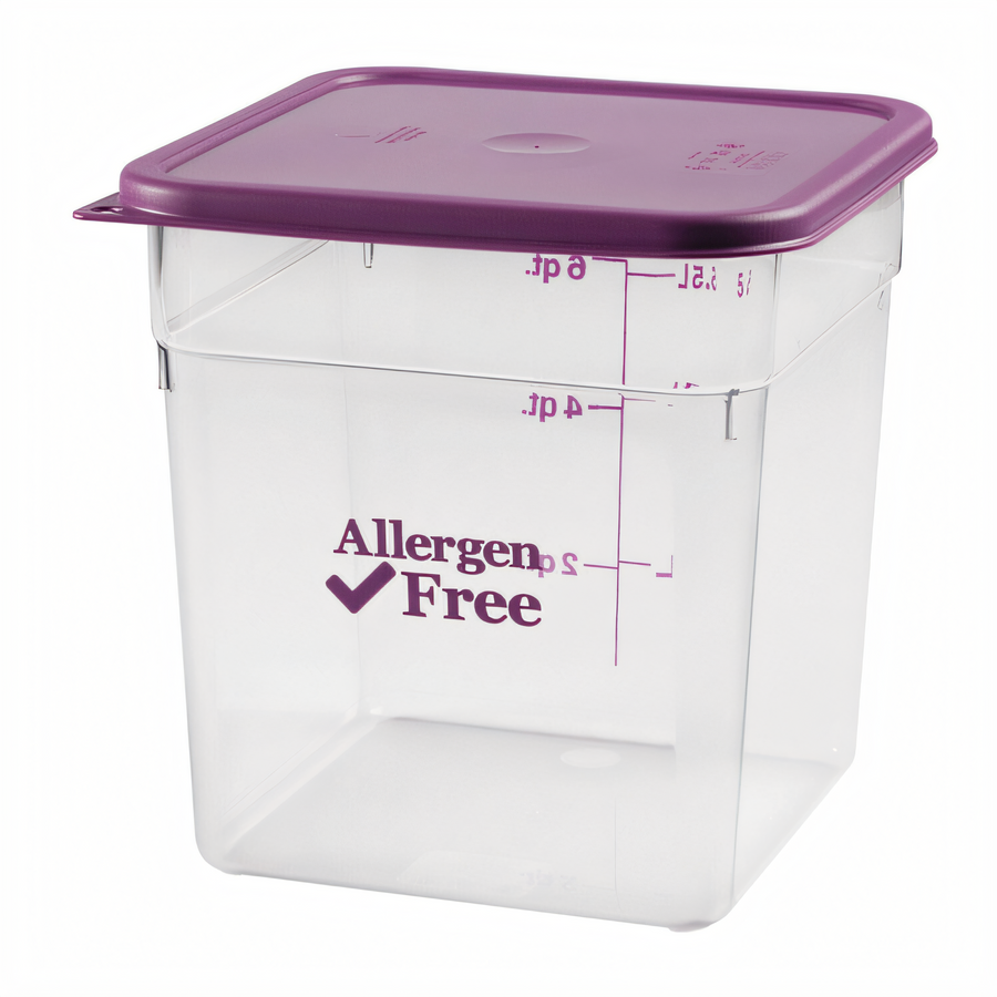 Product image #1 for Cambro 8SFSCW441 CamSquare® Commercial Food Storage Containers Case of 6