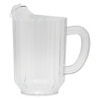 Thumbnail image #1 for Alegacy Foodservice Products PCP601 60 oz Clear Polycarbonate Water Pitcher with Handle, Single-Spout Case of 12