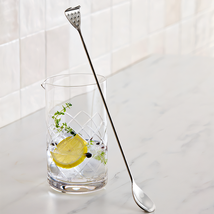 Product image #1 for American Metalcraft 12-Inch Stainless Steel Bar Spoon with Strainer