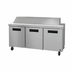 Thumbnail image #1 for Hoshizaki Steelheart 72-Inch Three-Section Sandwich Top Refrigerator Prep Table
