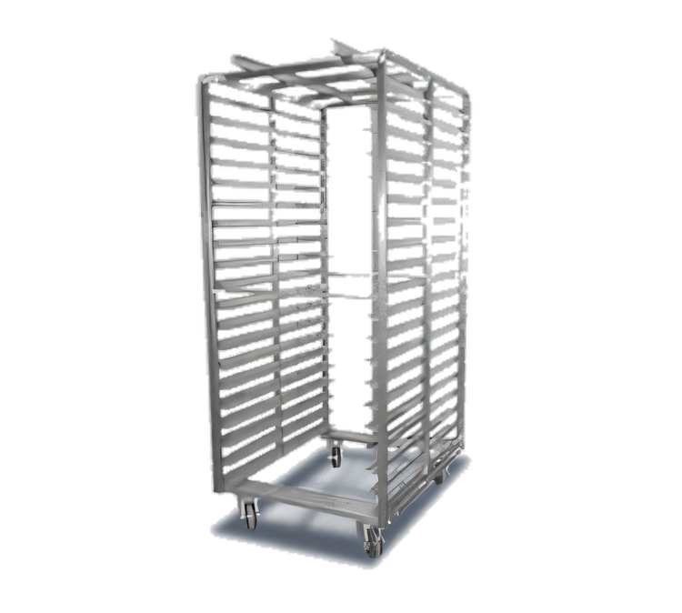 Product image #1 for Baxter BDRSB-15 Stainless Steel Double Side-Load Rack for Double Rack Oven, 15 Slides