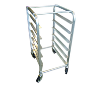 Half-Size Mobile End-Load Aluminum Pan Rack for 18 x 26 Pans, 6-Pan Capacity