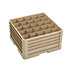 Thumbnail image #1 for Traex Full-Size Closed-Wall 25-Compartment Glass Rack with 4 Extenders, Beige