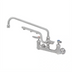 Thumbnail image #2 for UltraRinse 8-Inch Centers Wall-Mount Pre-Rinse Mixing Faucet with 12-Inch Swing Nozzle