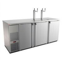 Pro-Line E-Series Three-Section Direct Draw Draft Beer Cooler, Stainless Steel, 80-Inch, 4 Half-Keg Capacity