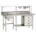 Thumbnail image #1 for Duke Manufacturing 14 x 16 x 8-1/2 Inch 1-Compartment Stainless Steel Work Table Sink with Crumb-Cup Drain