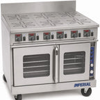 Thumbnail image #2 for Imperial (Middleby) Pro Series IR-6-EW-P 36-Inch Electric Restaurant Range, 6 Wafer Elements, Convection Oven, Stainless Steel Exterior