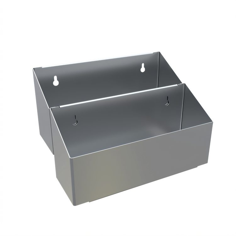 Product image #1 for BK Resources Double Tier 12-Inch Speed Rail, 18-Gauge Stainless Steel