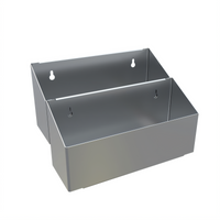 BK Resources Double Tier 12-Inch Speed Rail, 18-Gauge Stainless Steel