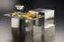 Thumbnail image #1 for Nesting Stainless Steel Square Buffet Riser Set, 3-Piece, Satin Finish