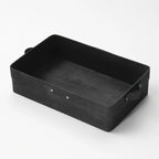 Thumbnail image #1 for American Metalcraft PWBB12 Rectangular Black Poplar Wood Serving Box, 12-3/8 x 7-1/4 x 2-3/4 Inches Case of 48