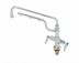 Thumbnail image #1 for T&S UltraRinse Single-Hole Deck-Mount Manual Mixing Faucet with 12-Inch Swing Nozzle and 10-Inch Spray Arm