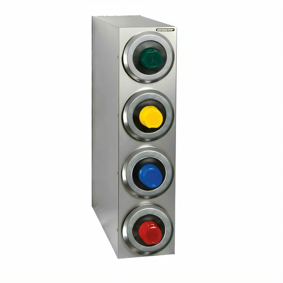 Product image #1 for Dispense-Rite Stainless Steel Cup Dispensing Cabinet with 4 SLR-2 Dispensers