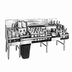 Thumbnail image #1 for Glastender 60-Inch All-In-One Underbar Ice Bin/Cocktail Station with Center Ice Bin, Sink, Blender Shelf, Speed Rail, and 10-Circuit Cold Plate