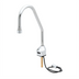 Thumbnail image #1 for ChekPoint Touchless Electronic Deck-Mount Faucet with Rigid Surgical Bend Gooseneck Nozzle and 2.2 GPM Laminar Flow Device