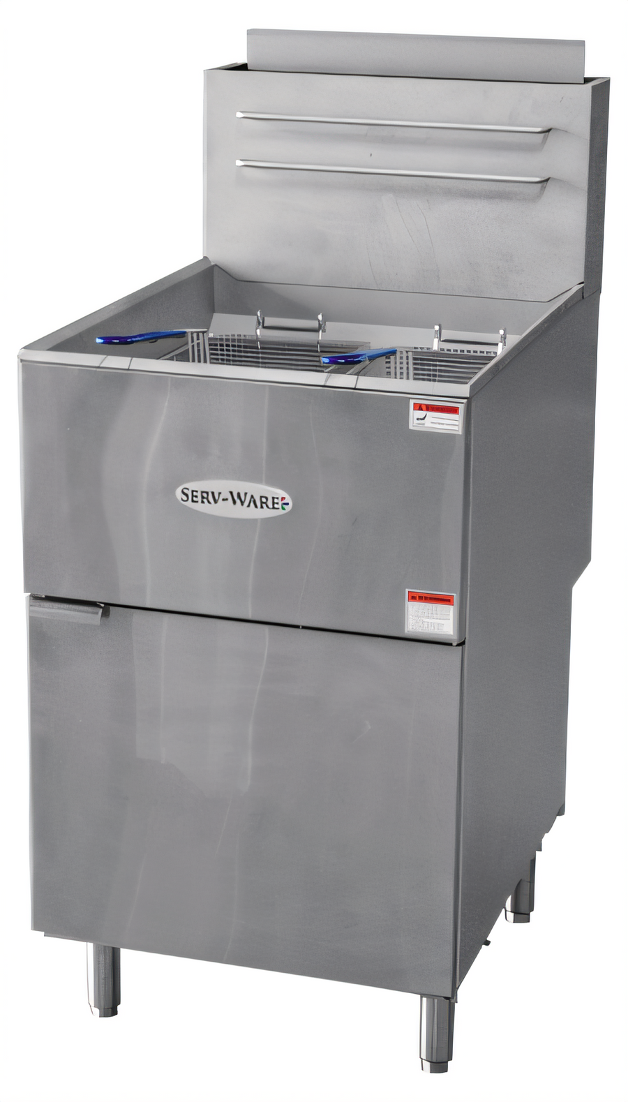 Product image #1 for Serv-Ware 75 lb Natural Gas Deep Fryer with 5 Burners