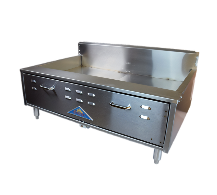 Product image #1 for Comstock-Castle 41-Inch Flat Bottom Countertop Gas Funnel Cake Fryer, 38-48 lb. Fat Capacity, 100,000 BTU