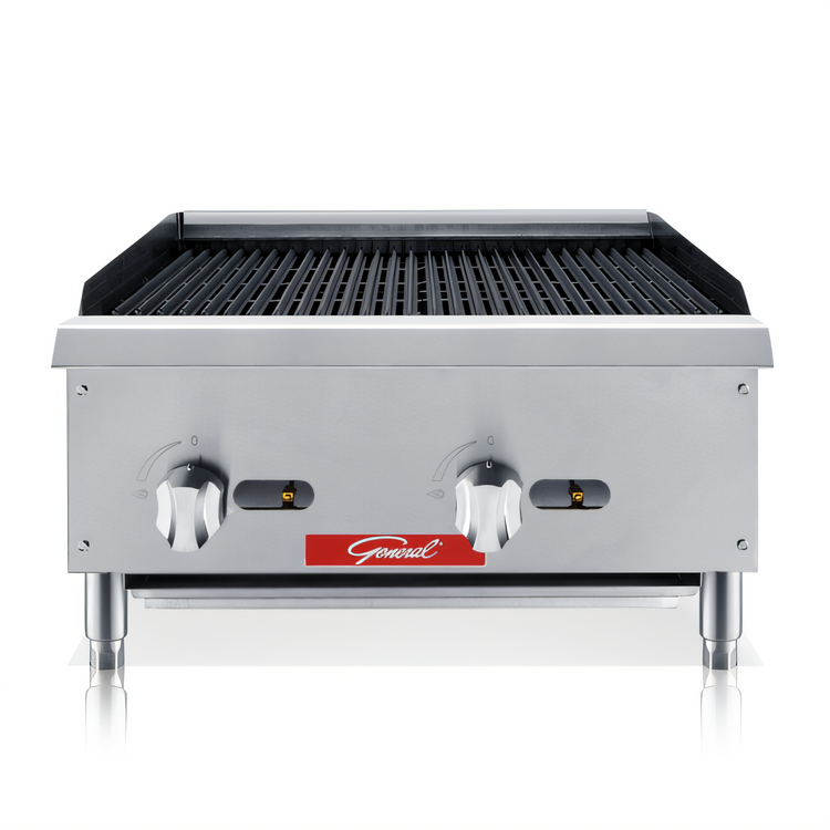 Product image #1 for 24-Inch Countertop Natural Gas Charbroiler with 35,000 BTU Burners