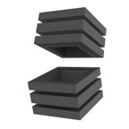 Thumbnail image #1 for Vollrath V904600 Stackable Wood Buffet Support Cube with Lid, 9-1/16 x 9-1/16 x 6-1/2 Inches, Black