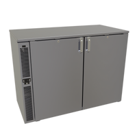 Glastender F1SB48 Side-Serviced Two-Section Bar Froster / Glass Chiller, 48 Inch Wide, Self-Contained