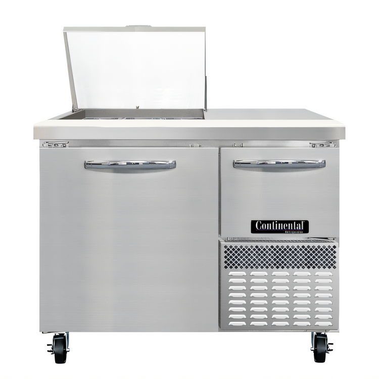 Product image #1 for Continental Refrigerator RA43N9M 43-Inch Refrigerated Sandwich Prep Table with Mighty Top and 2 Solid Doors
