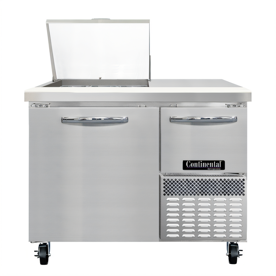 Product image #1 for Continental Refrigerator RA43N9M 43-Inch Refrigerated Sandwich Prep Table with Mighty Top and 2 Solid Doors