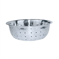 Winco 13-Inch Stainless Steel Chinese Colander with 5 mm Holes