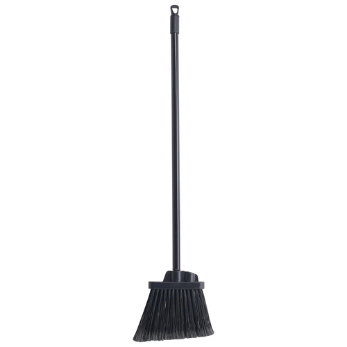 Product image #1 for Winco Medium-Duty Flagged Lobby Broom with 30-Inch Metal Handle, Black Bristles