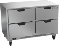 Beverage-Air UCRD48AHC-4 2-Section 48-Inch Undercounter Refrigerator with 4 Drawers, Self-Contained Rear-Mounted