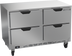 Thumbnail image #1 for Beverage-Air UCRD48AHC-4 2-Section 48-Inch Undercounter Refrigerator with 4 Drawers, Self-Contained Rear-Mounted