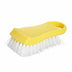 Thumbnail image #1 for Winco 6-1/2 Inch Yellow Polypropylene Cutting Board Brush