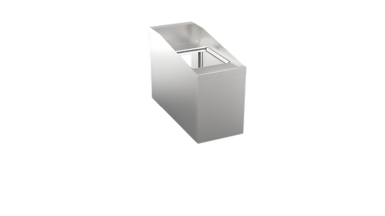 Product image #1 for Krowne Stadium Series Underbar Trash Station, 12 Inch Wide x 29 Inch Deep, Stainless Steel, No Legs