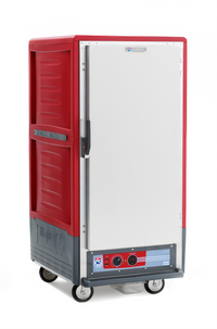 Metro C5 3 Series 3/4-Height Heated Holding Cabinet with Solid Door and Universal Wire Slides